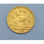 A Victorian Full Gold Sovereign Dated 1895
