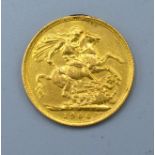 An Edwardian Gold Full Sovereign Dated 1906