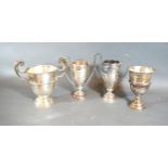 A Birmingham Silver Two Handled Trophy Cup together with three other silver trophy cups 14 ozs.