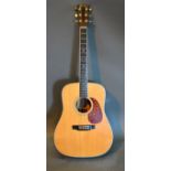 An Acoustic Guitar by Martin & Co. D-35P serial number 482296 within hard original flight case