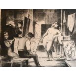 Edward Ardizzone 'The Model And Her Reflection' second edition, lithograph 29 x 40 cms