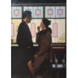 Jack Vettriano 'Figures At A Barn' Limited Edition No. 122 from 295 signed in pencil 54 x 42 cms