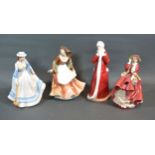 A Royal Doulton Figure 'Autumn Time' HN3231 together with another 'Summer Time' HN3137 and
