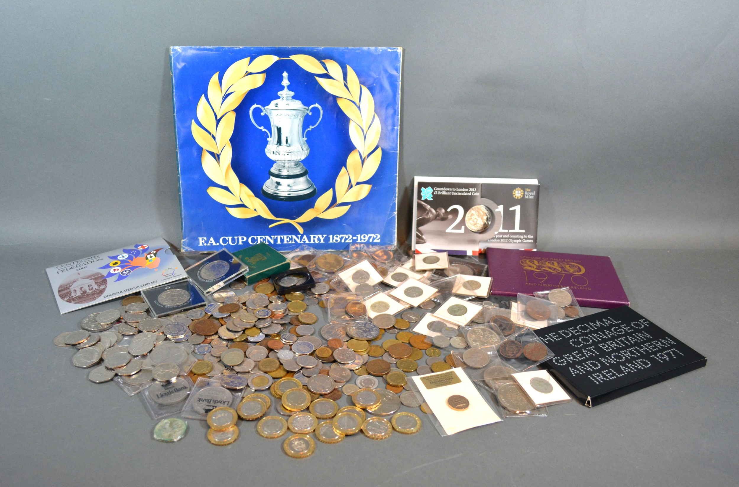 A Coin Collection to include the FA Cup Centenary 1872 to 1972