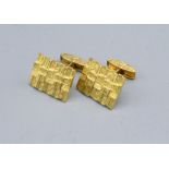 A Pair Of 14ct Gold Cufflinks 14.1 gms
