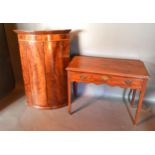 A 19th Century Mahogany Side Table, the moulded top above a frieze drawer with brass handles and
