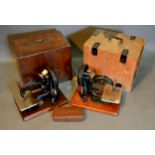 A Sewing Machine by Wilcox & Gibbs together with another similar