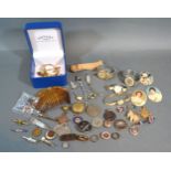 An Omega Ladies' Wrist Watch together with a small collection of other wrist watches, medallions and