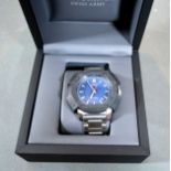 A Victorinox Swiss Army Gentleman's Stainless Steel Cased Wrist Watch with original box