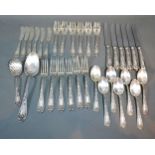 A Sterling Silver Part Canteen Of Cutlery by Reed & Barton comprising of six table forks, six