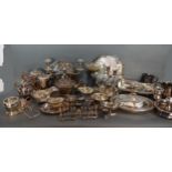 A Silver Plated Table Centre together with a collection of silver plate to include tureens,
