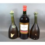 One Bottle Chateau Du Prieur Bordeaux 2007 red wine, 3 litres, together with two other bottles
