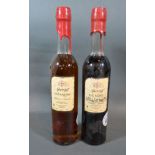 One Bottle Aurian Aperitif Chataigne 50 cl. together with another similar De Noel 50 cl.