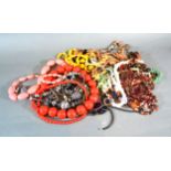 A Collection Of Bead Necklaces