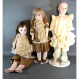 A Vernon Seeley bisque Headed Doll dated 1976 S-31 with composition body 62 cms tall together with a