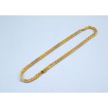 An 18ct. Gold Linked Neck Chain 14.5 gms. 57 cms long