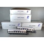 An Ace Trains Vintage Style Gauge 0 LNER Articulated Silver Jubilee Set within four boxes