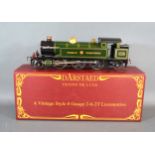 A Darstaed Trains Deluxe Vintage Style 0 Gauge 2-6-2T locomotive Great Western green 8118 within