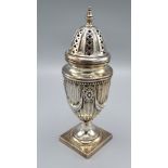 A Victorian Silver Sugar Caster London 1898 7 ozs. 19.5 cms tall