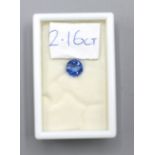 A 2.16 Ct. Pale Blue Ceylon Sapphire complete with valuation from Mappin & Webb