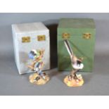 A Royal Crown Derby Model in the form of a Long Tailed Tit with original box together with another