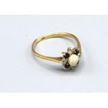 A 9ct. Gold Cluster Dress Ring