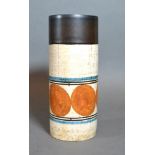 A Troika Cylindrical Vase 14.5 cms tall