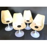 A Set Of Four Swivel Chairs By Alivar