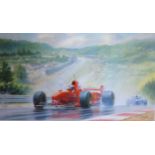 After Tony Smith 'The Rain Master, Belgian Grand Prix 1997' limited edition print, signed in pencil
