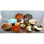 A Collection Of Studio Pottery to include mainly bowls