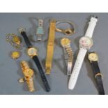 Two 9ct Gold Cased Ladies Wristwatches, together with a collection of other watches to include Oris,