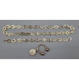 A 925 Silver Linked Necklace by Links of London, together with a matching bracelet and a 925