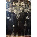 An original advertising poster for The Beatles, printed in England, 151cms by 101cms