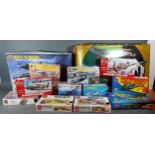 An Airfix Battle Of Britain Memorial Flight boxed, together with a collection of Airfix models in