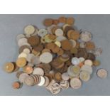 A small coin collection to include British and foreign coins