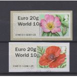 Great Britain Post and Go 2014 British Flora 2nd Series FS105a u/m and F.U. Europe 20g World 10g