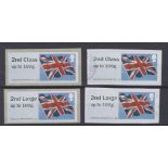 Great Britain Post and Go 2014 Union flag FT8 2nd class up to 100g FT8 2nd large up to 100g Type IIA