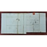 London 1825 EL (2 documents) - London-Edinburgh, receivers with London additional 1/2d strike(L187(