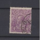 Australia 1921 4d Violet 'Four Pence in thinner letter' SG64b, BW11(2)ha, very fine used