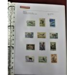 Romania 1953-57 Ring binder with sleeved described pages and used definitives and commemoratives