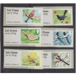 Great Britain Post and Go 2011 Birds of Britain FS11 u/m set of 6 1st class up to 100g Type II