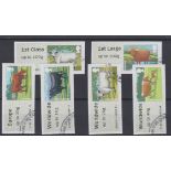 Great Britain Post and Go 2012 British Farm Animals 3rd Series F.U. set of 6 FS45-FS50 Type II