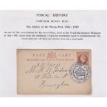 1890 Special postmark Post Card (South Kensington Museum), scarce.