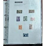 Romania 1937-43 Ringbinder with sleeved described pages of m/m and used definitives and