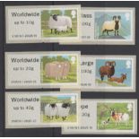 Great Britain Post and Go 2012 British Farm Animals 1st Series u/m set of 6 FS27-FS32 Type II