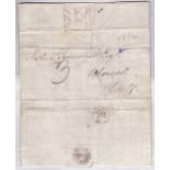 London 1784 - 3JY Bishop, mark 19mm dia, to Where well, Hants, M/Script, '3' rated.