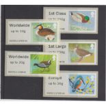 Great Britain Post and Go 2011 Birds of Britain 3rd Series FS16-F20 u/m set of 5 Type II