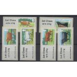 Great Britain Post and Go 2012 British Farm Animals 3rd Series u/m set of 6 FS45 Type II