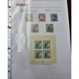 Romania 1948-1953 Ring binder of sleeved described pages with used definitives and commemoratives