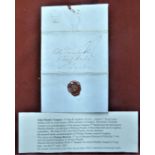 London/Military 1832 EL - London to Leeds with Charing Cross red strike, addressed to Colonel